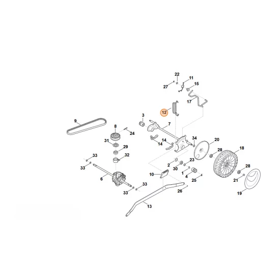 Stihl   Sprężyna naciągowa 6364 703 5100